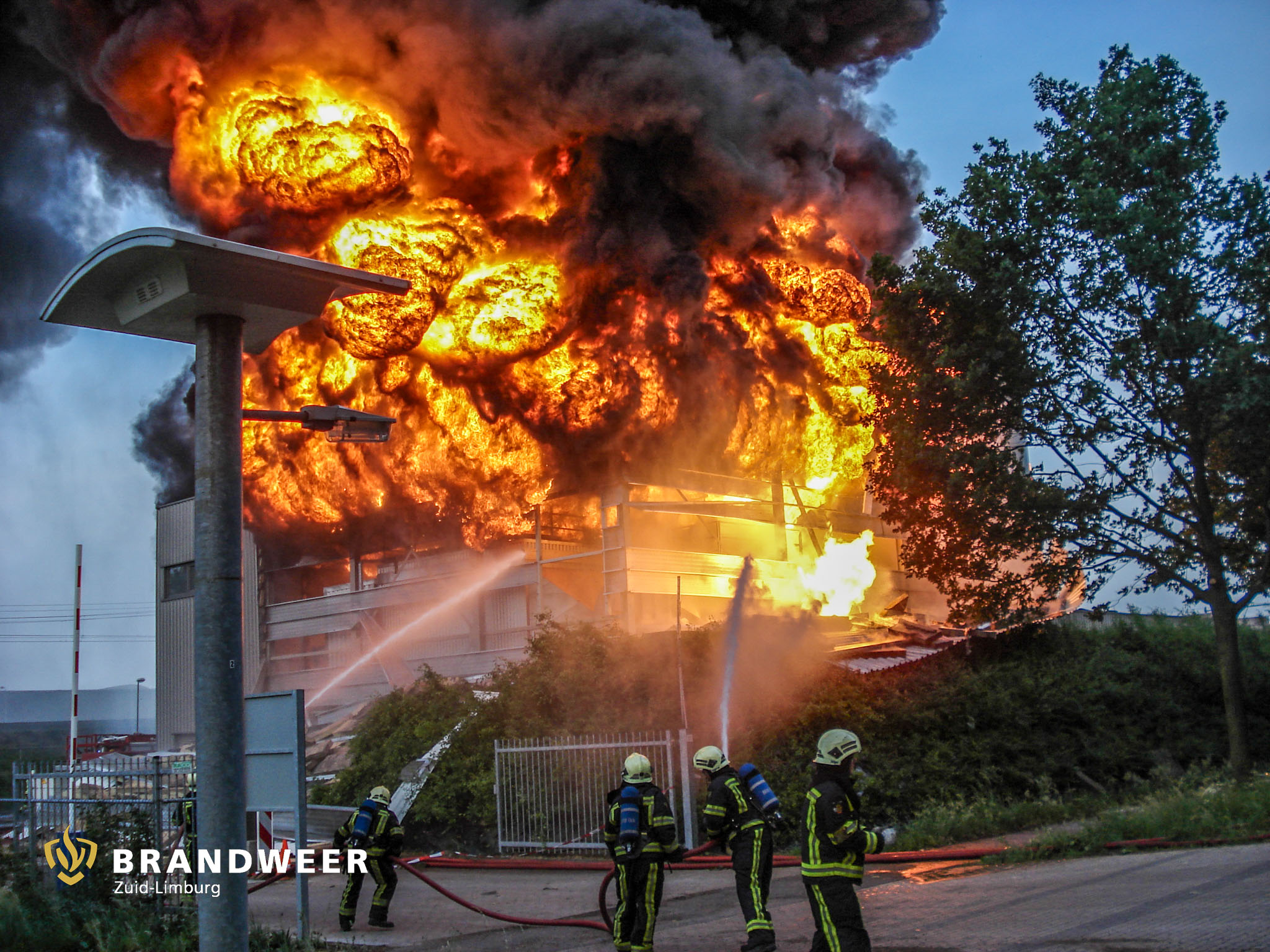 10-05-2007 Sittard, Grote brand Biomassa Energiecentrale