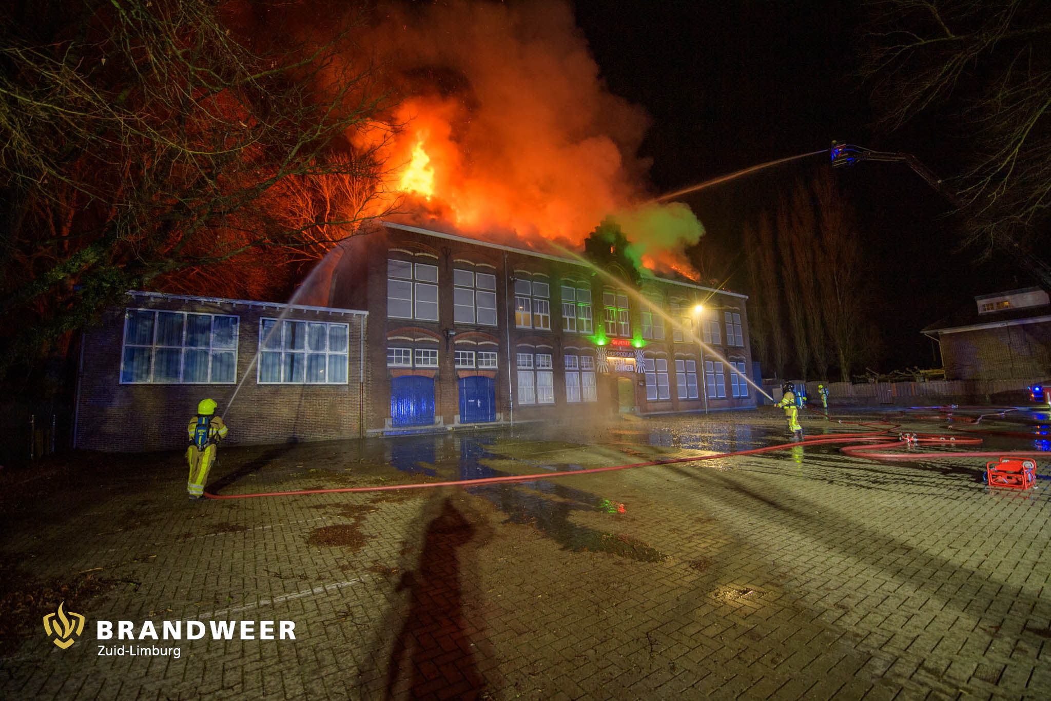 27-12-2024 – Landgraaf, Grote brand poppodium De Oefenbunker