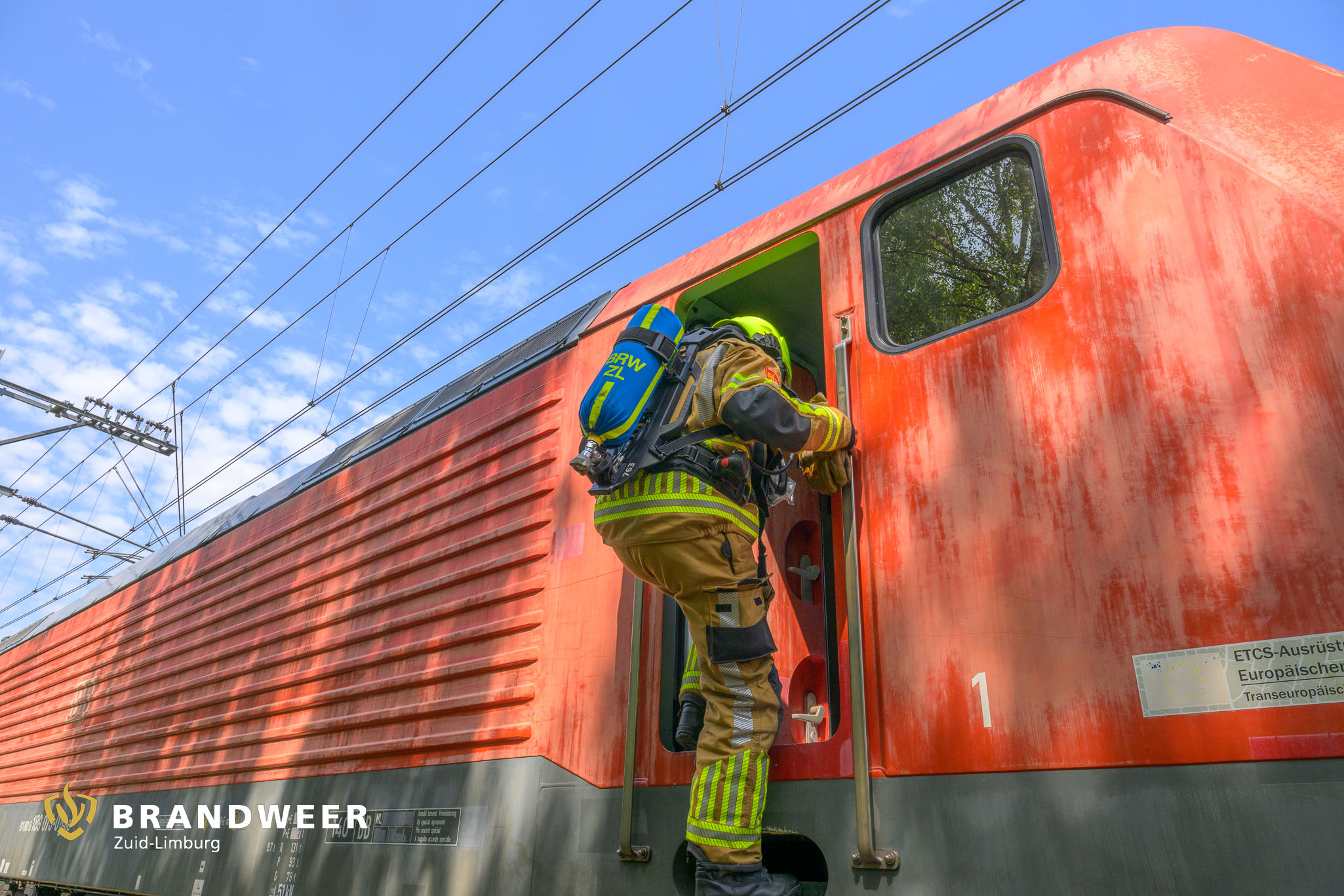 13-08-2025 – Landgraaf, Brand elektrische locomotief