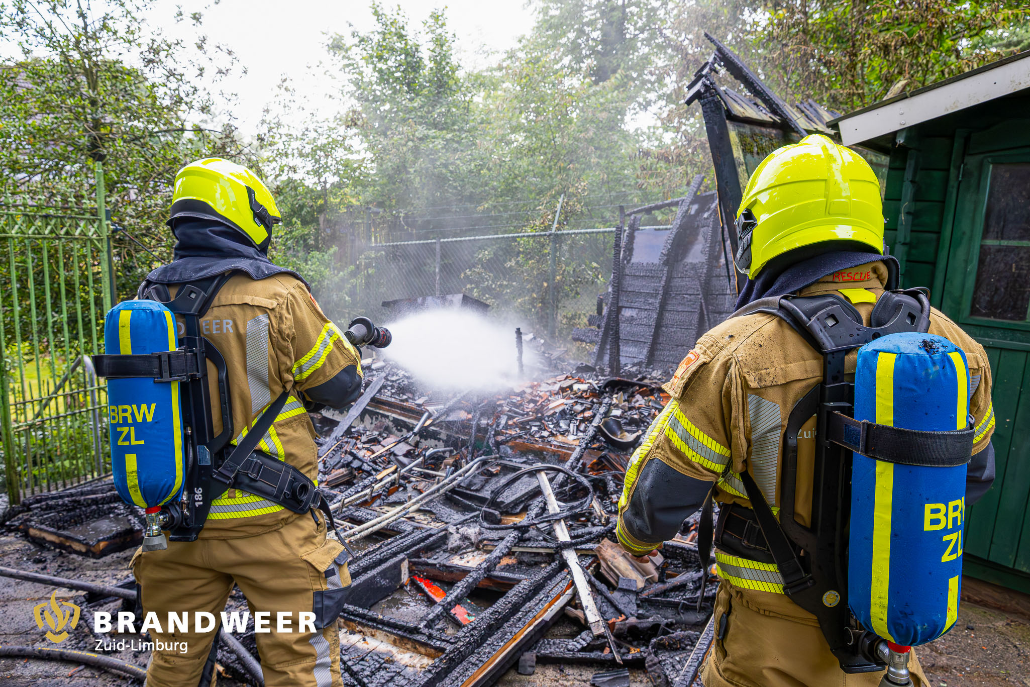10-06-2026 – Landgraaf, brand verwoest tuinhuis